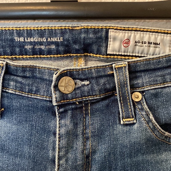 Ag-Ed denim super skinny ankle jeggings size 27R - Picture 2 of 6
